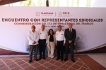 Lorena Cuéllar refuerza alianza con sindicatos para mejorar empleo en Tlaxcala
