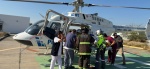 Ambulancia aérea de SUMA en operación en Puebla