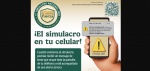 Personas evacuando durante simulacro sísmico en México
