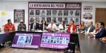 Alejandro Moreno en conferencia de prensa con legisladores del PRI