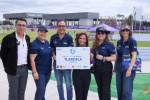 Foto: Cortesía Evaluadores de ACES recorren instalaciones deportivas de Tlaxcala.