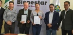 Foto: Cortesía Firma de convenio entre CMIC Puebla y Bienestar