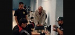 Foto: Cortesía Matías Botello y Alan Cuatecatl durante función de boxeo