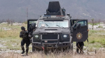 Foto: CortesÃa Elementos de seguridad durante operativo en Nuevo León.