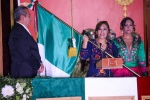 Foto: Cortesía Lorena Cuéllar durante el Grito de Independencia en Tlaxcala.
