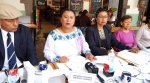 Foto: Cortesía Patricia Hernández Lima durante conferencia de prensa.