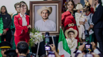 Foto: Cortesía Grecia Quiroz durante el Grito de Independencia en Uruapan