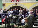 Foto: Cortesía Carlos López Suárez durante el desfile de Independencia en Tlaxcala