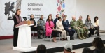 Claudia Sheinbaum durante conferencia en Irapuato