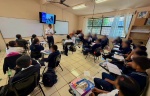 San Andrés Cholula lleva educación vial a estudiantes de Telesecundaria de Tonantzintla