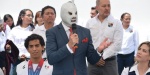Foto: Cortesía “El Hijo del Santo junto a estudiantes de la UDEP”