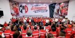 Alejandro Moreno durante un acto del PRI en Veracruz