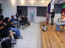 Foto: Cortesía Atención veterinaria a un perro en Tlaxcala.