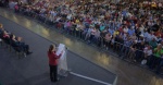 Claudia Sheinbaum durante su visita a Puebla.