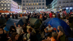 Foto: Cortesía Manifestantes acampan en Puerta del Sol por la vivienda