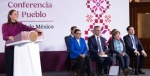 Foto: Cortesía Claudia Sheinbaum y Rosa Icela Rodríguez durante informe de gobierno
