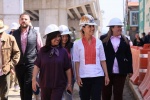 Claudia Sheinbaum y Lorena Cuéllar durante un evento oficial.