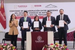 Gobernadora de Tlaxcala durante la presentación de la campaña del Mes del Testamento.
