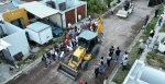 Pavimentación de calle en Atlixco