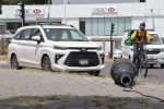 Foto: Cortesía Motocicleta se estrella en Boulevard Atlixco