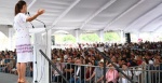 Foto: Cortesía Claudia Sheinbaum durante un evento en Monterrey