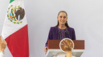 Foto: Cortesía Claudia Sheinbaum durante su conferencia matutina en Palacio Nacional.