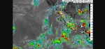 Lluvia intensa en una zona montañosa de Puebla.