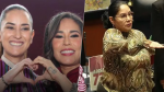 Foto: Cortesía Simey Olvera durante un acto político en Hidalgo.